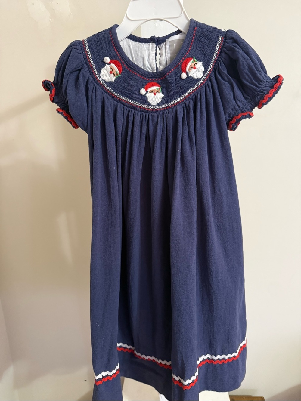 Lil Cactus Smocked Santa Bishop Dress